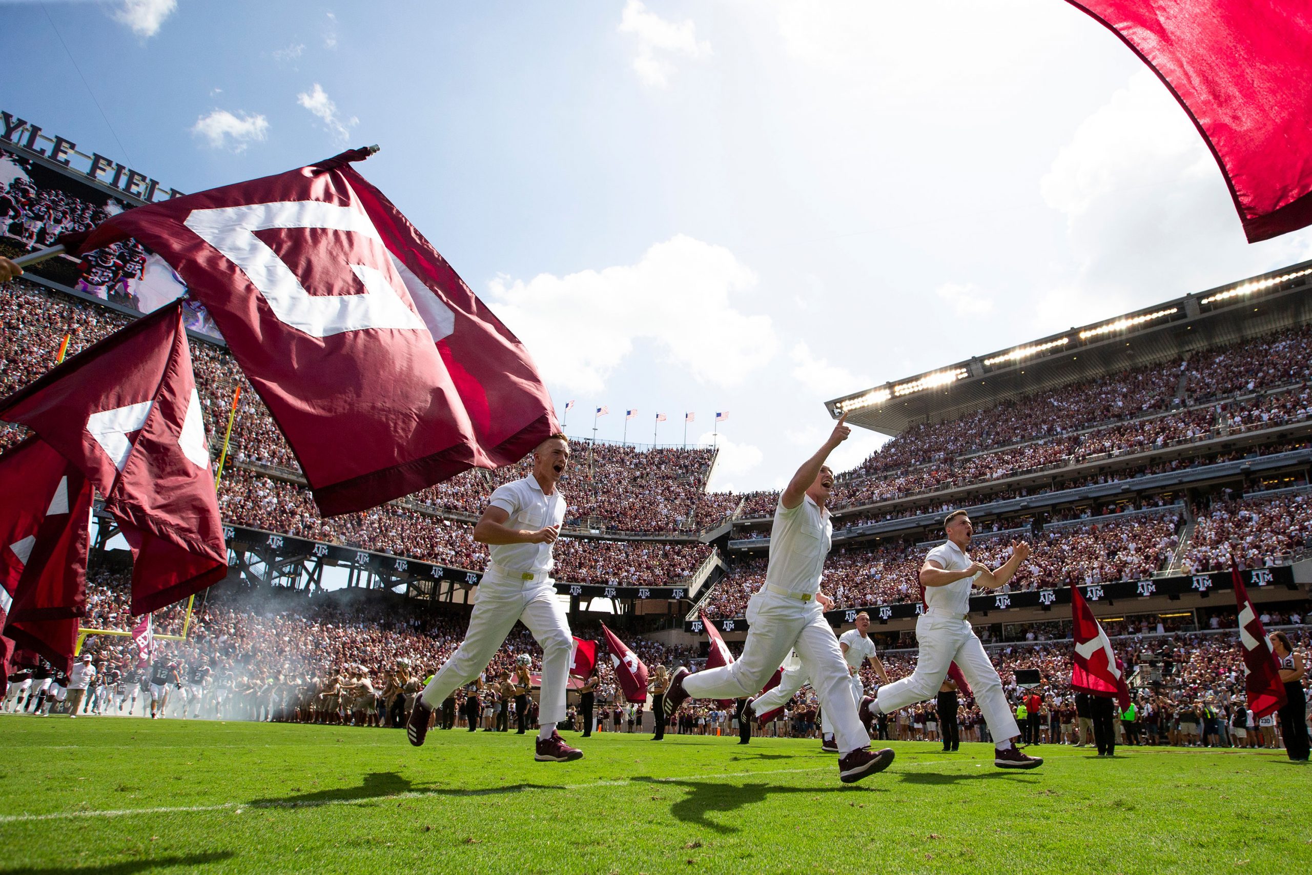 Yell Leaders and Aggie Football